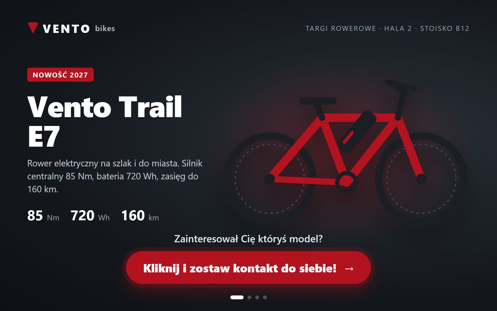 Ekran aplikacji: Pokaz produktów
